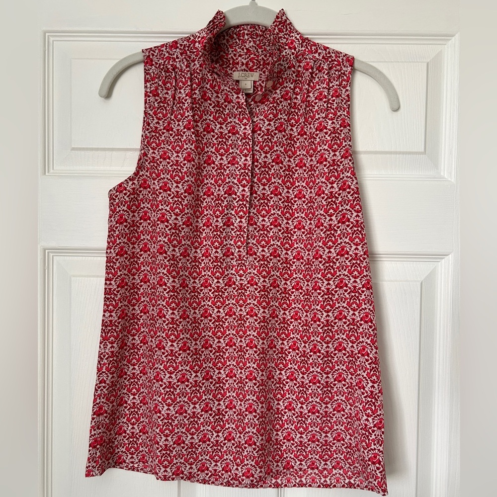J. Crew Factory Ruffle Floral Blouse